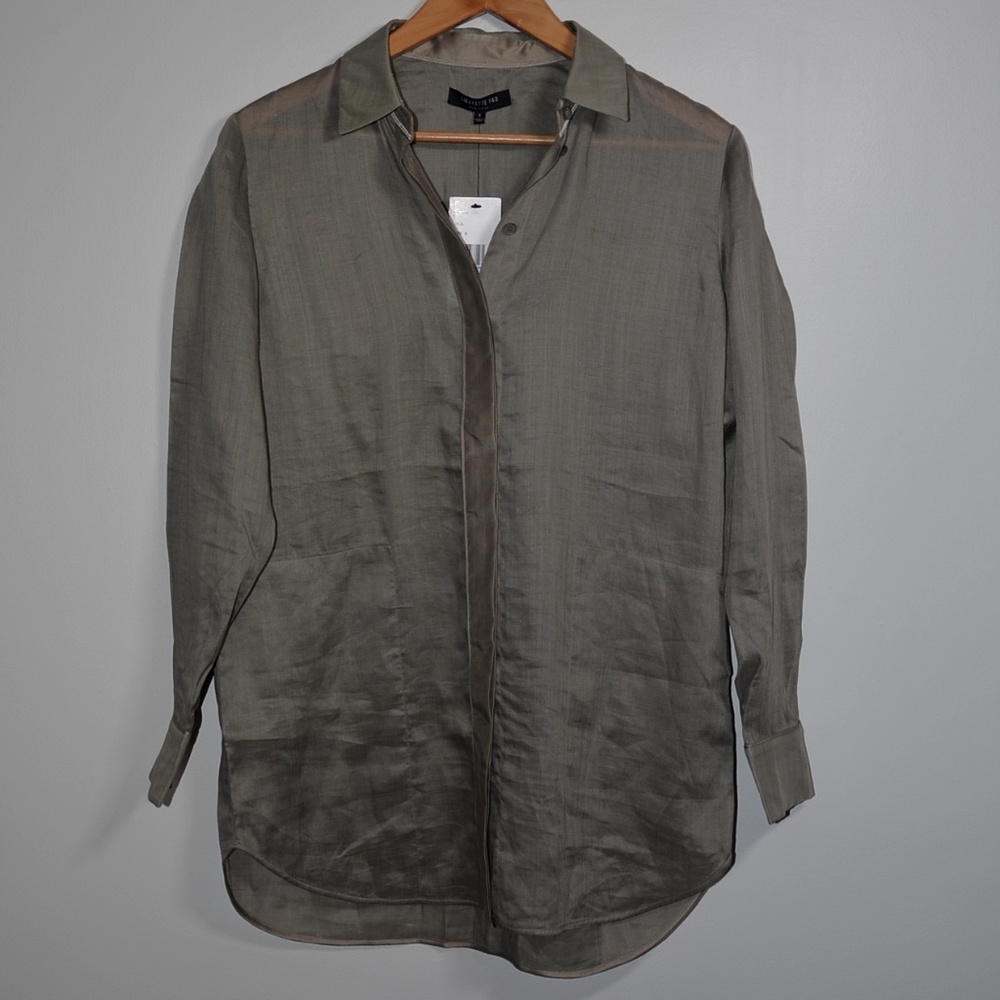 Lafayette 148 NWT Button-Down Blouse S